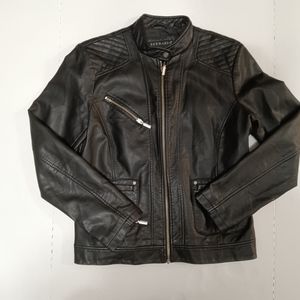 Women's Medium Bernardo Moto Faux Leather Jacket